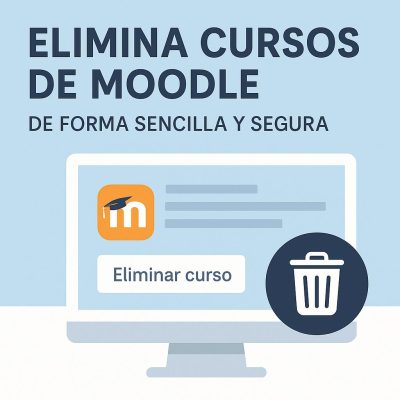 elimina cursos de Moodle