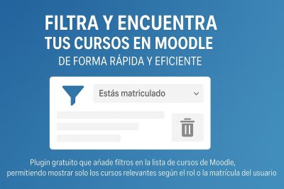 filtros en los cursos de moodle